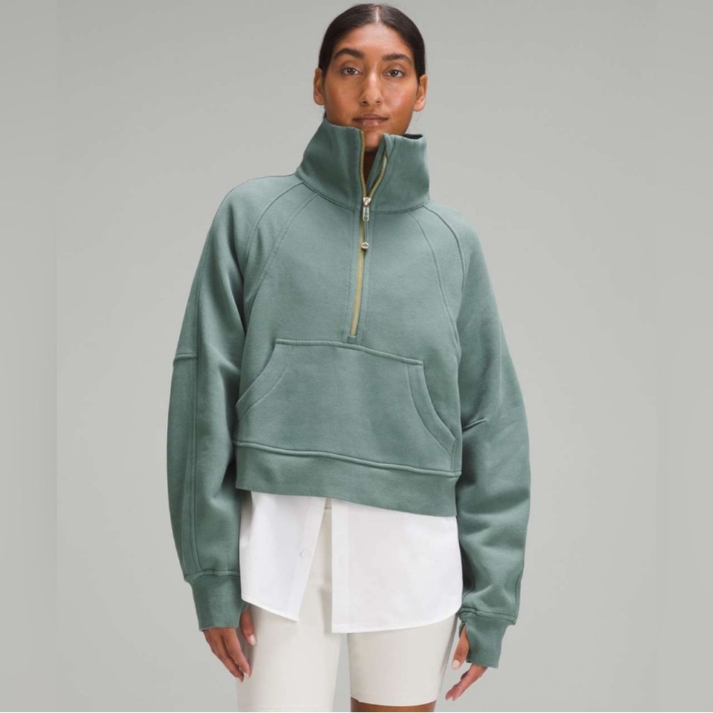 NWT Lululemon Scuba Oversized Funnel Neck Medium Forest XS/S